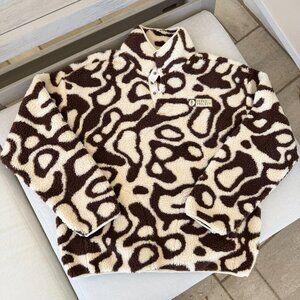 New Parks Project Urban Outfitters Geysers Trail Fleece Pullover Jacket Brown M